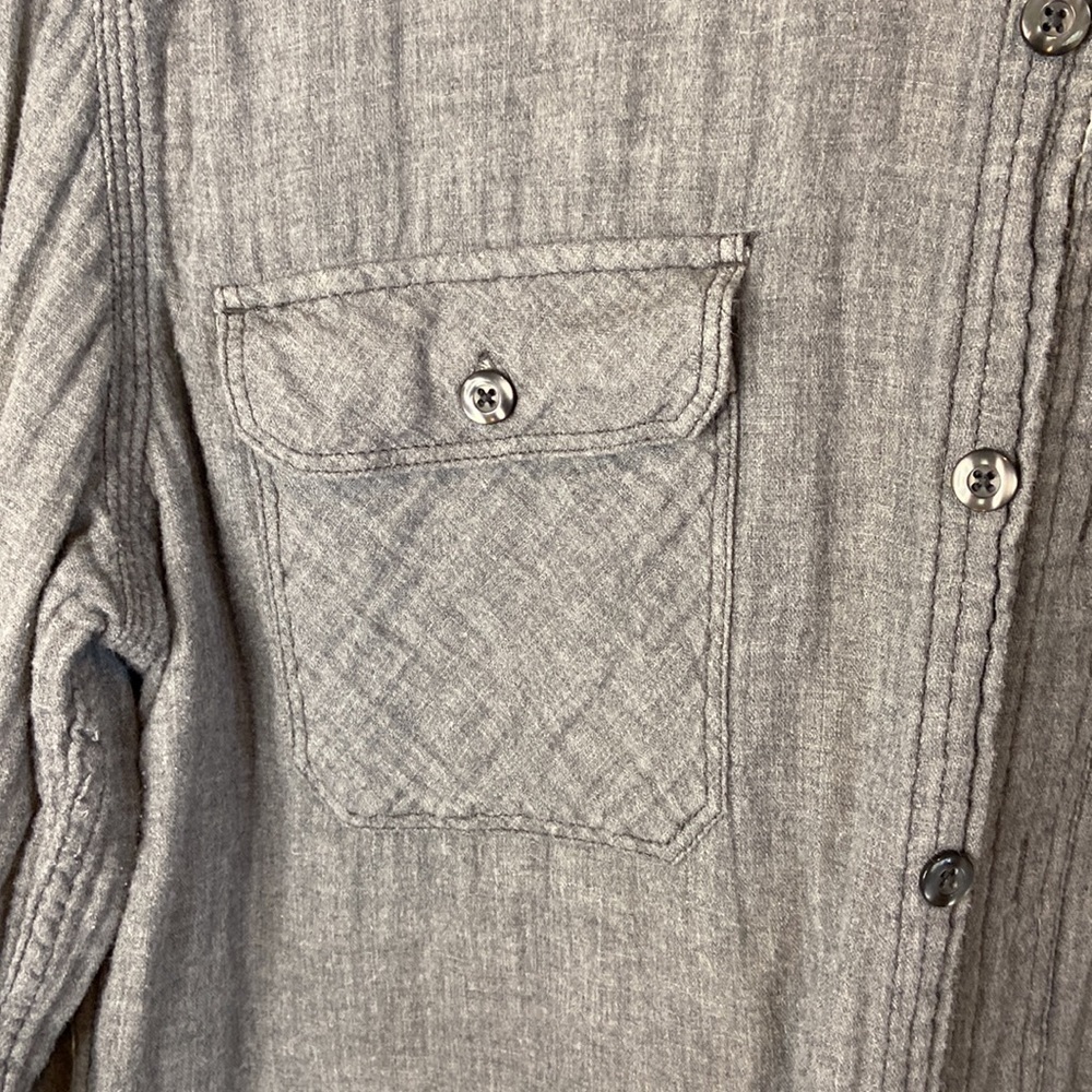 Converse Gray Chambray Button Down Shirt - image 2